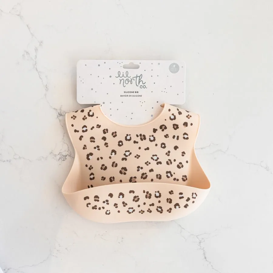 Lil North Co. Cheetah Spots Silicone Bib