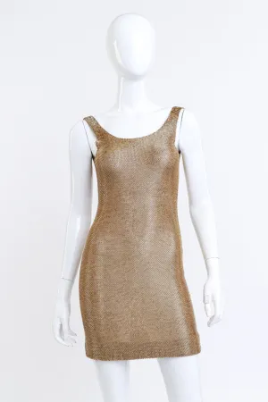 Liquid Gold Beaded Cocktail Dress II