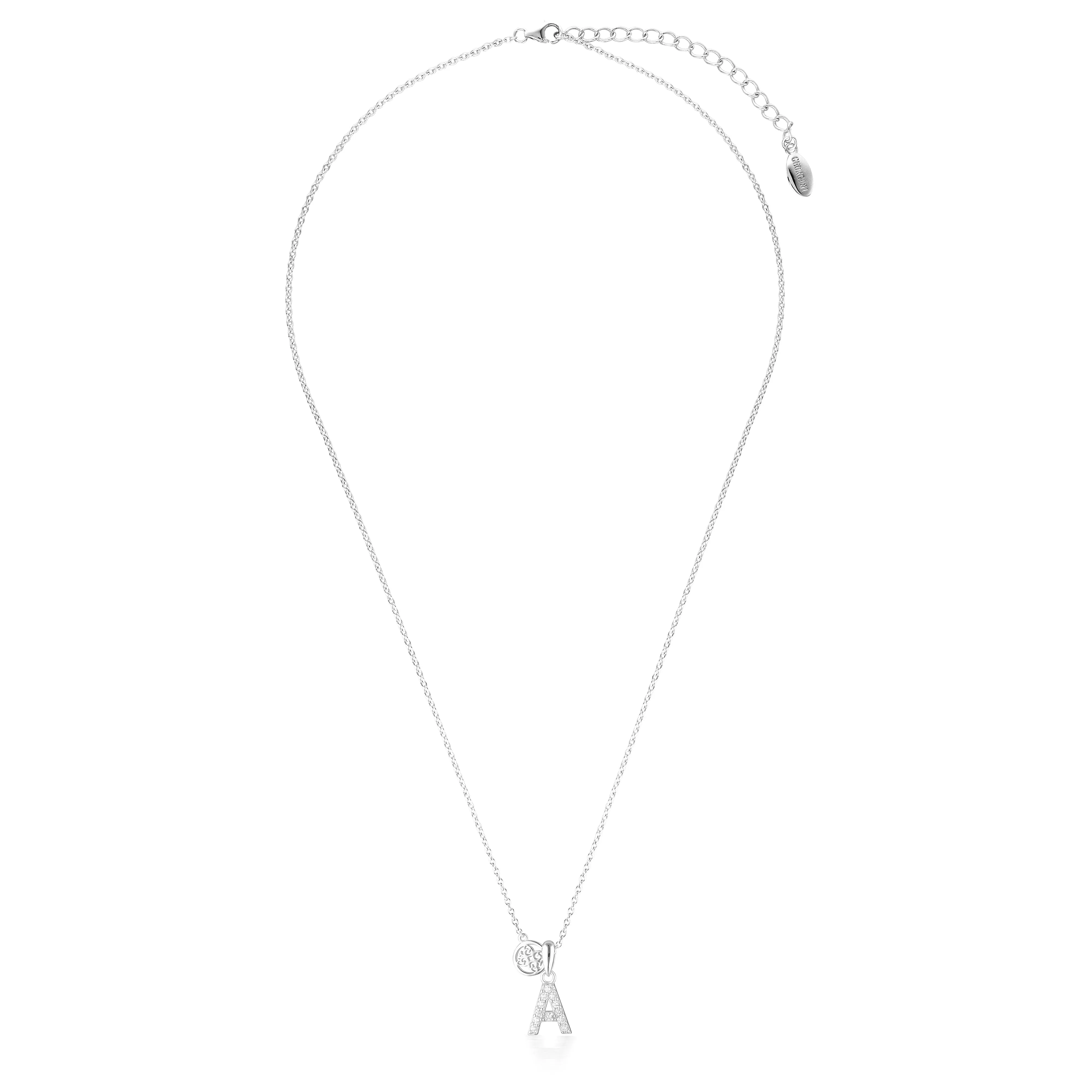 LUXURY LETTERS A INITIAL PENDANT SILVER