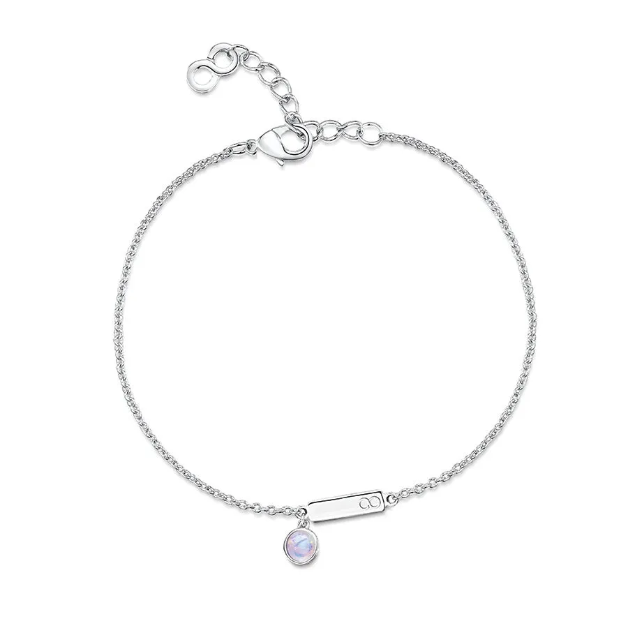 LXI Birthstone Bracelet Moonstone/June
