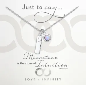 LXI Birthstone Pendant Moonstone/June