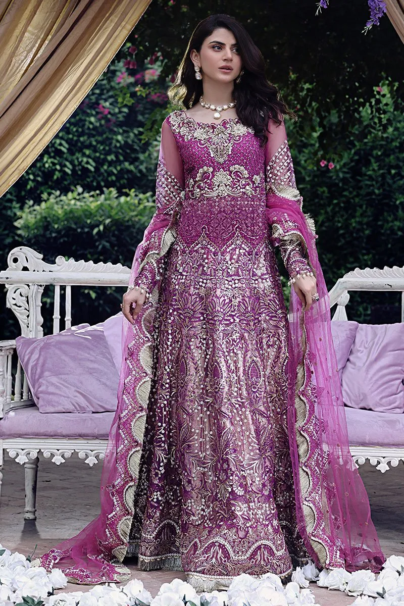 MAHA | Mushq Dhee Rani Trousseau De Luxe Luxury Wedding Collection 2021 | Unstitched Embroidered Net Suits