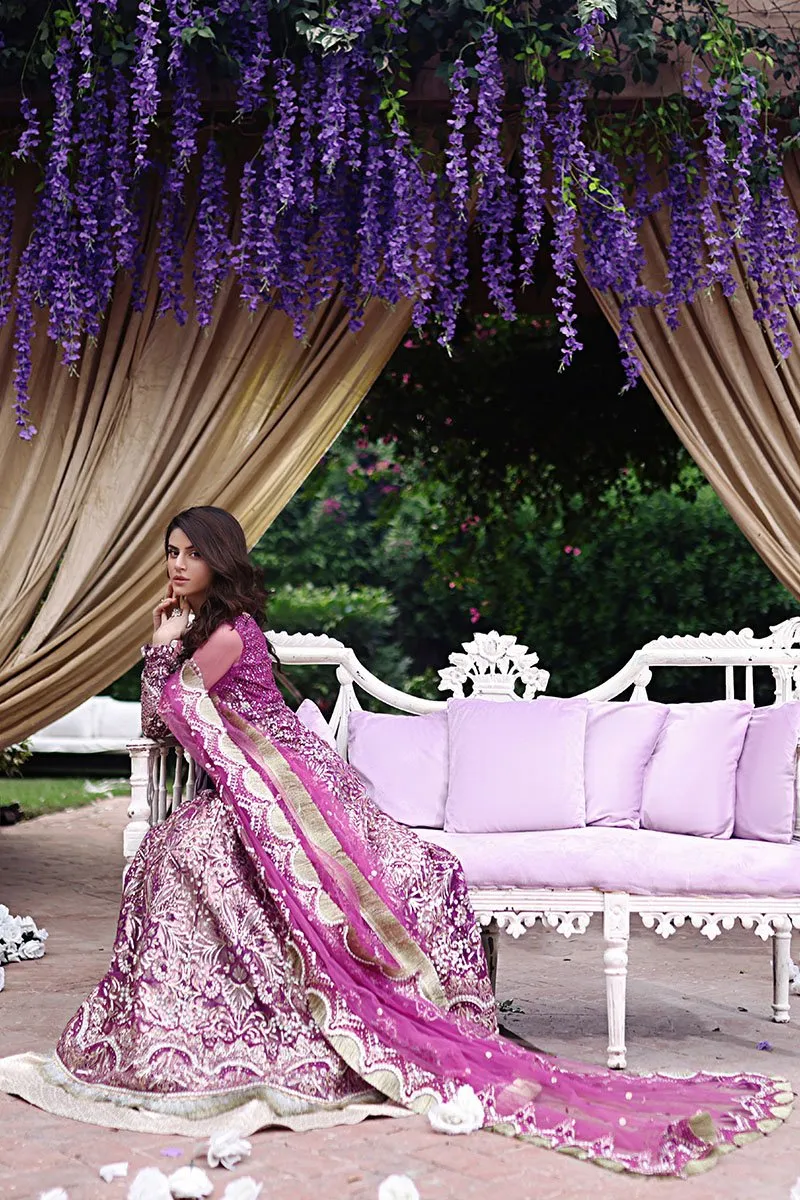 MAHA | Mushq Dhee Rani Trousseau De Luxe Luxury Wedding Collection 2021 | Unstitched Embroidered Net Suits