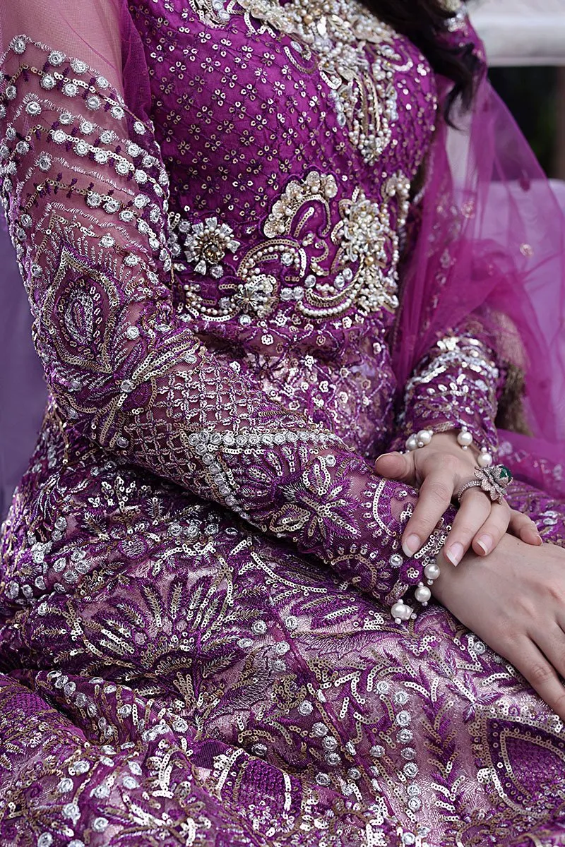 MAHA | Mushq Dhee Rani Trousseau De Luxe Luxury Wedding Collection 2021 | Unstitched Embroidered Net Suits