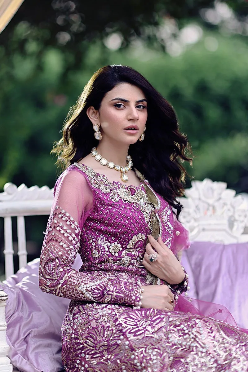 MAHA | Mushq Dhee Rani Trousseau De Luxe Luxury Wedding Collection 2021 | Unstitched Embroidered Net Suits
