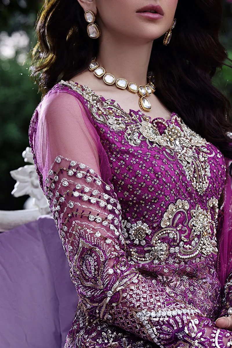 MAHA | Mushq Dhee Rani Trousseau De Luxe Luxury Wedding Collection 2021 | Unstitched Embroidered Net Suits