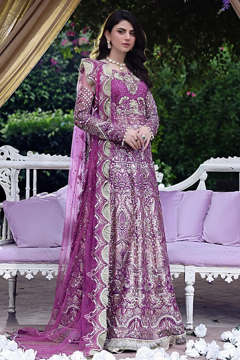 MAHA | Mushq Dhee Rani Trousseau De Luxe Luxury Wedding Collection 2021 | Unstitched Embroidered Net Suits