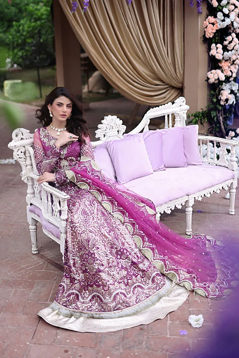 MAHA | Mushq Dhee Rani Trousseau De Luxe Luxury Wedding Collection 2021 | Unstitched Embroidered Net Suits