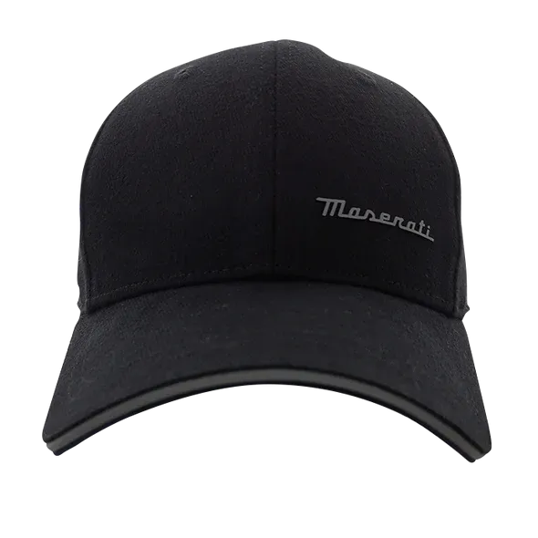 Maserati Black Cap with Maserati Script Patch