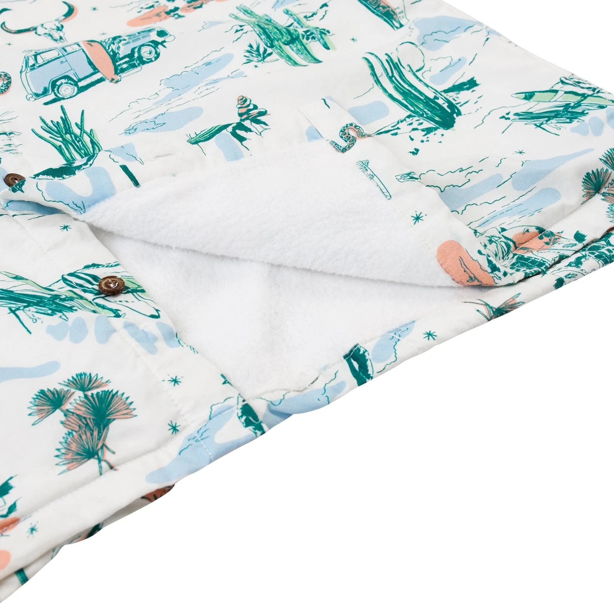 Men’s High Water Shirt - Motel Surf, White Sand