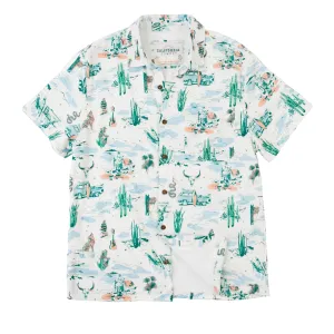 Men’s High Water Shirt - Motel Surf, White Sand