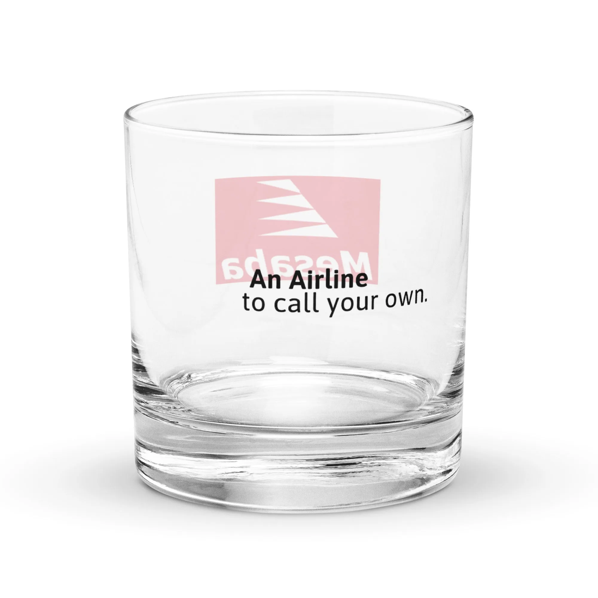 Mesaba Airlines Glass Tumbler – “An Airline To Call Your Own”