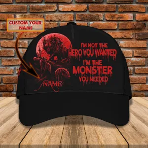 Monster Wolf  - Personalized Name Cap - Loop - Nt168 - Ct028