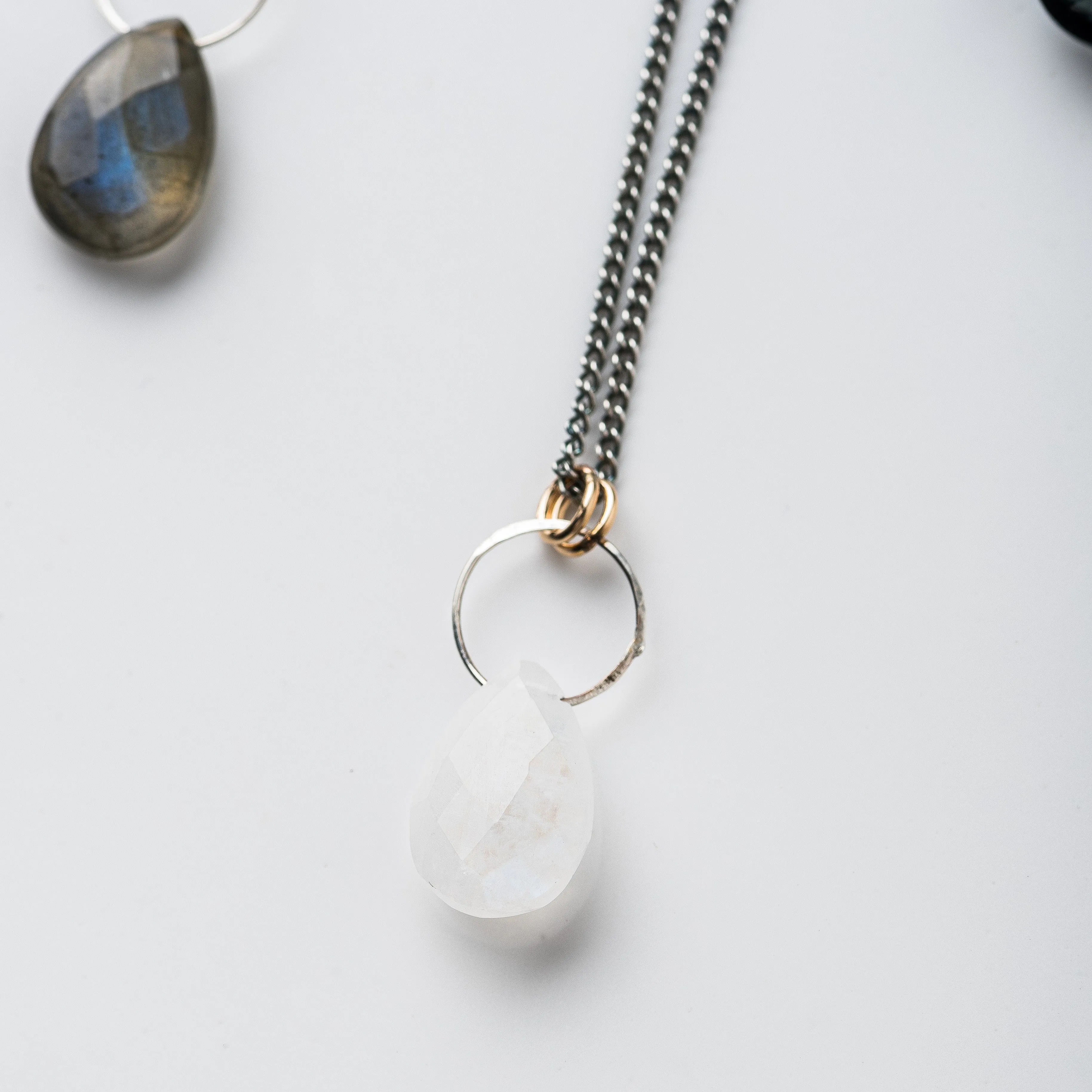 Moonstone Drop Necklace