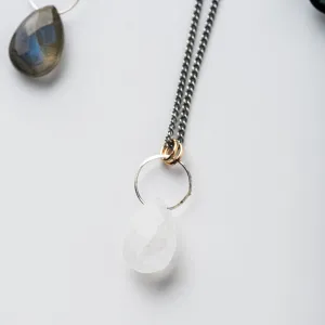 Moonstone Drop Necklace