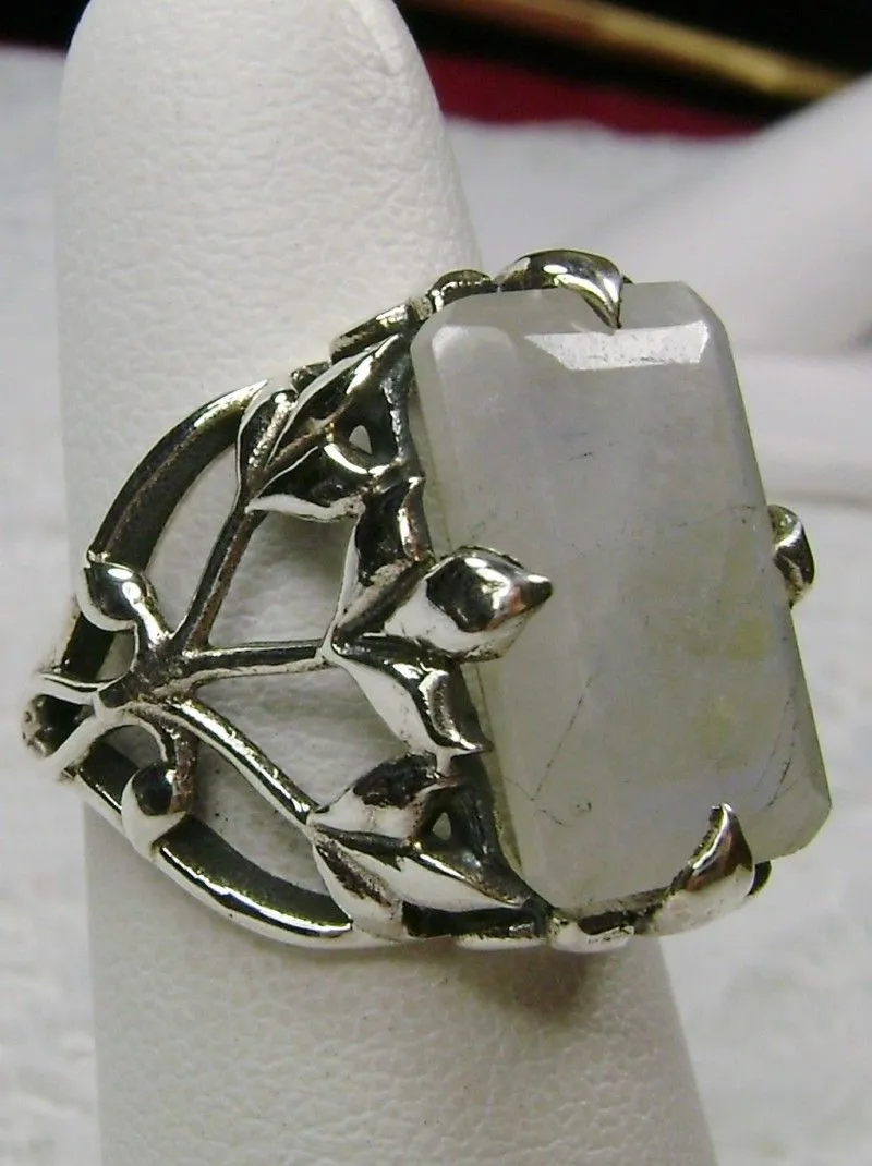 Moonstone Ring, Art Nouveau Vintage Jewelry D110