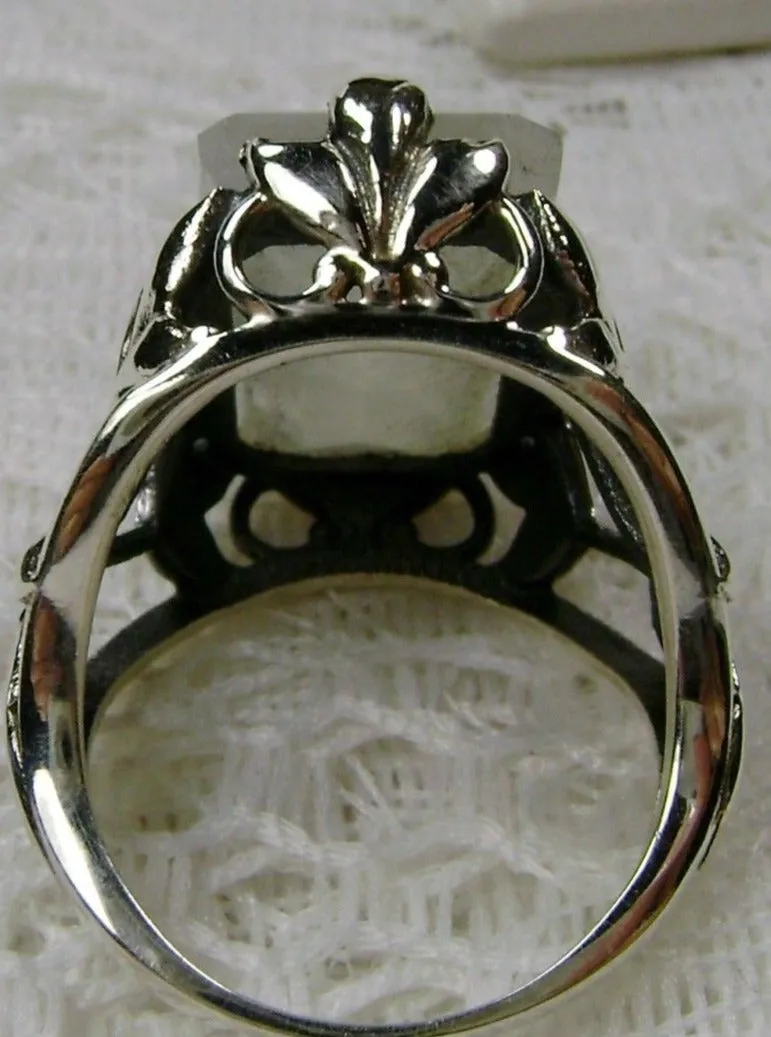 Moonstone Ring, Art Nouveau Vintage Jewelry D110