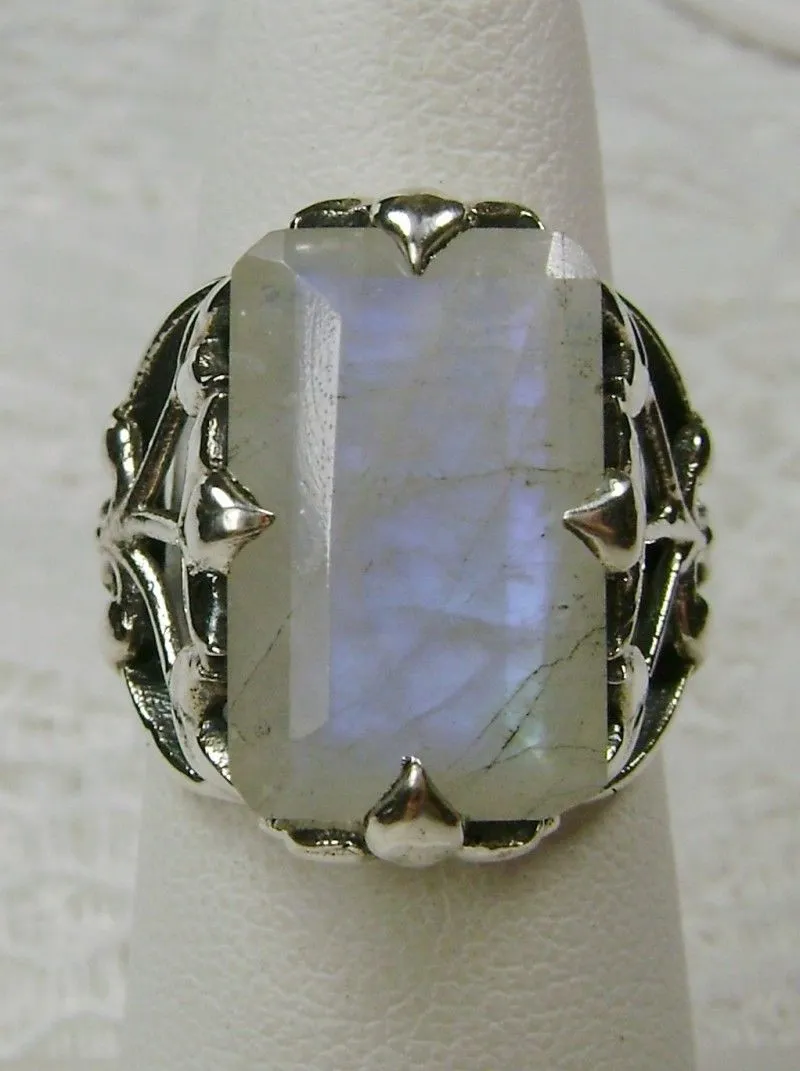 Moonstone Ring, Art Nouveau Vintage Jewelry D110