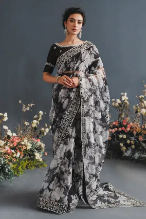 MUSHQ | LUXURY PRET PRINTED ORGANZA'23 | MIDNIGHT MIRAGE