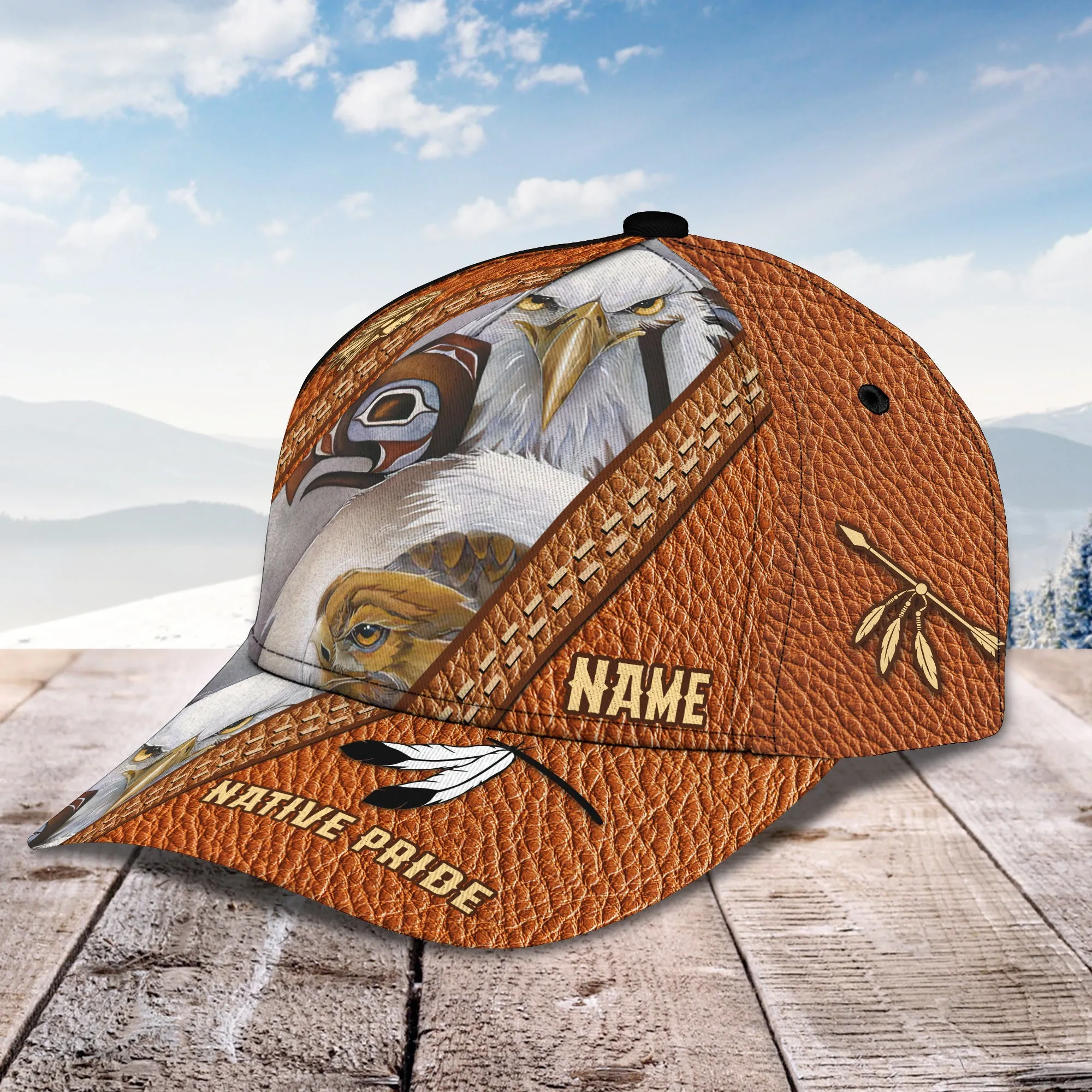 Native Eagle - Personalized Name Cap - Loop - H9h3-501