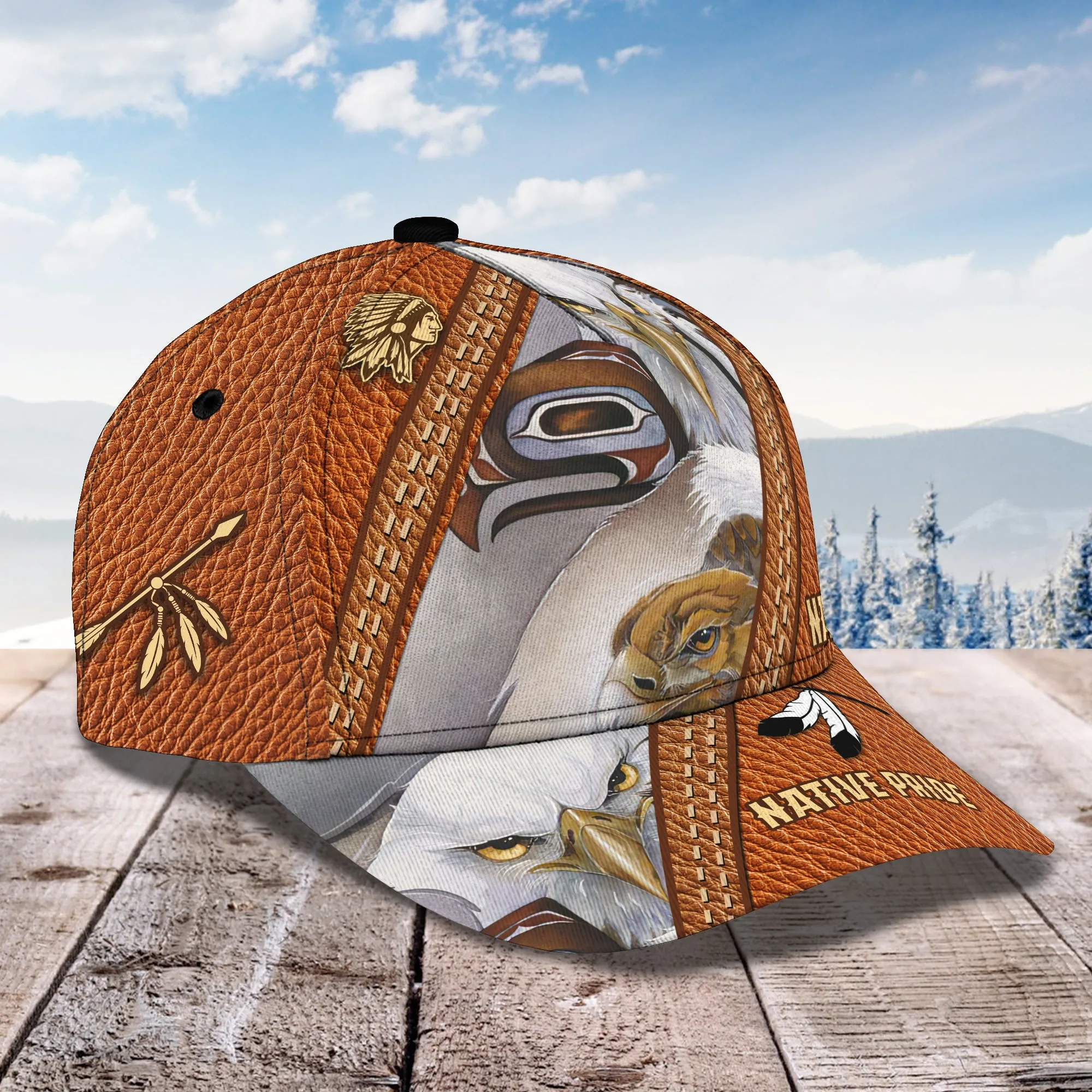 Native Eagle - Personalized Name Cap - Loop - H9h3-501