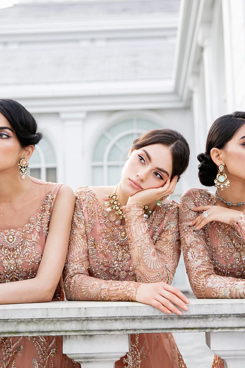 Nicole TDL22-05 | Mushq Serendipity Trousseau De Luxe 2022 Luxury Wedding Collection | Embroidered Net Suits