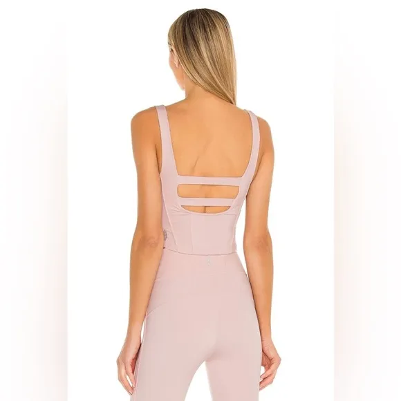 NWT Free People FP Movement Grand Finale Active First Bloom Pink Brami Corset S
