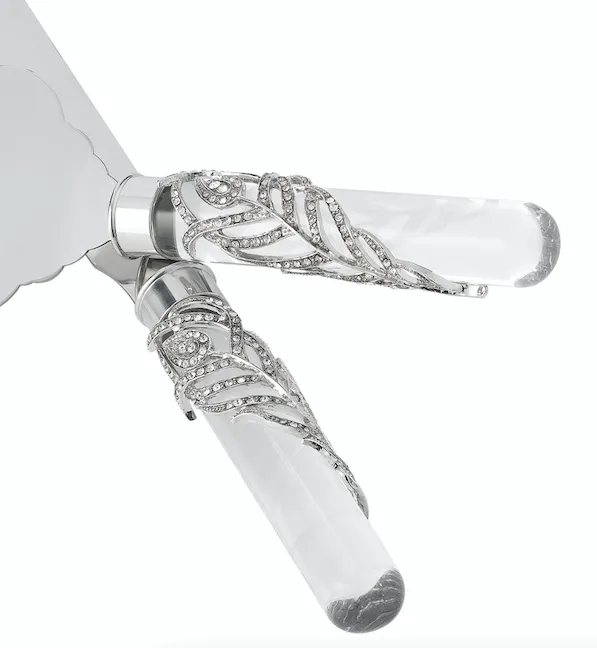 Olivia Riegel Silver Mora Flute Dessert Serving Set