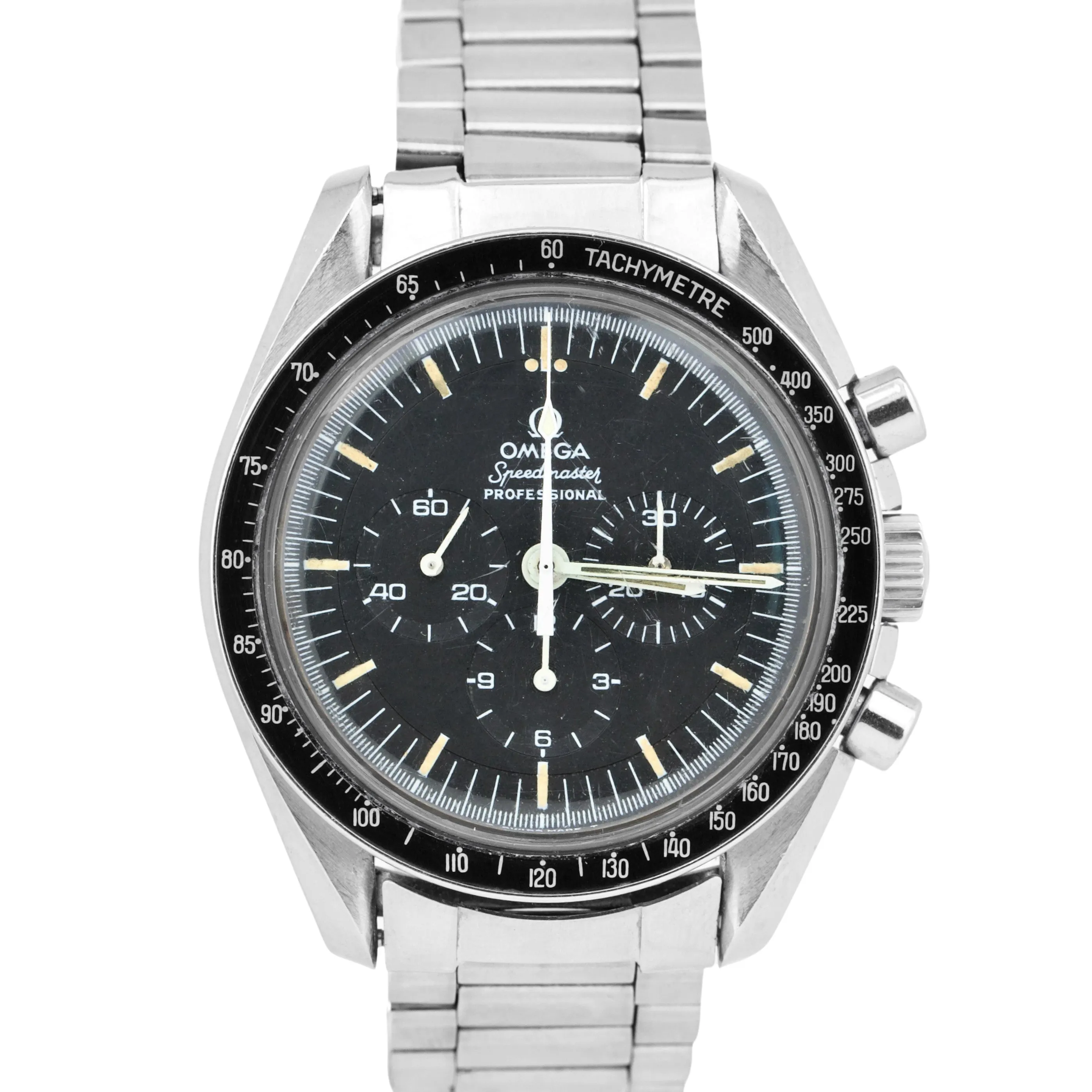Omega Speedmaster Professional STRAIGHT WRITING 42mm Steel Moon Watch 145.022
