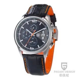 PAGANI DESIGN Luxury Fashion Watch Leather Strap Quartz