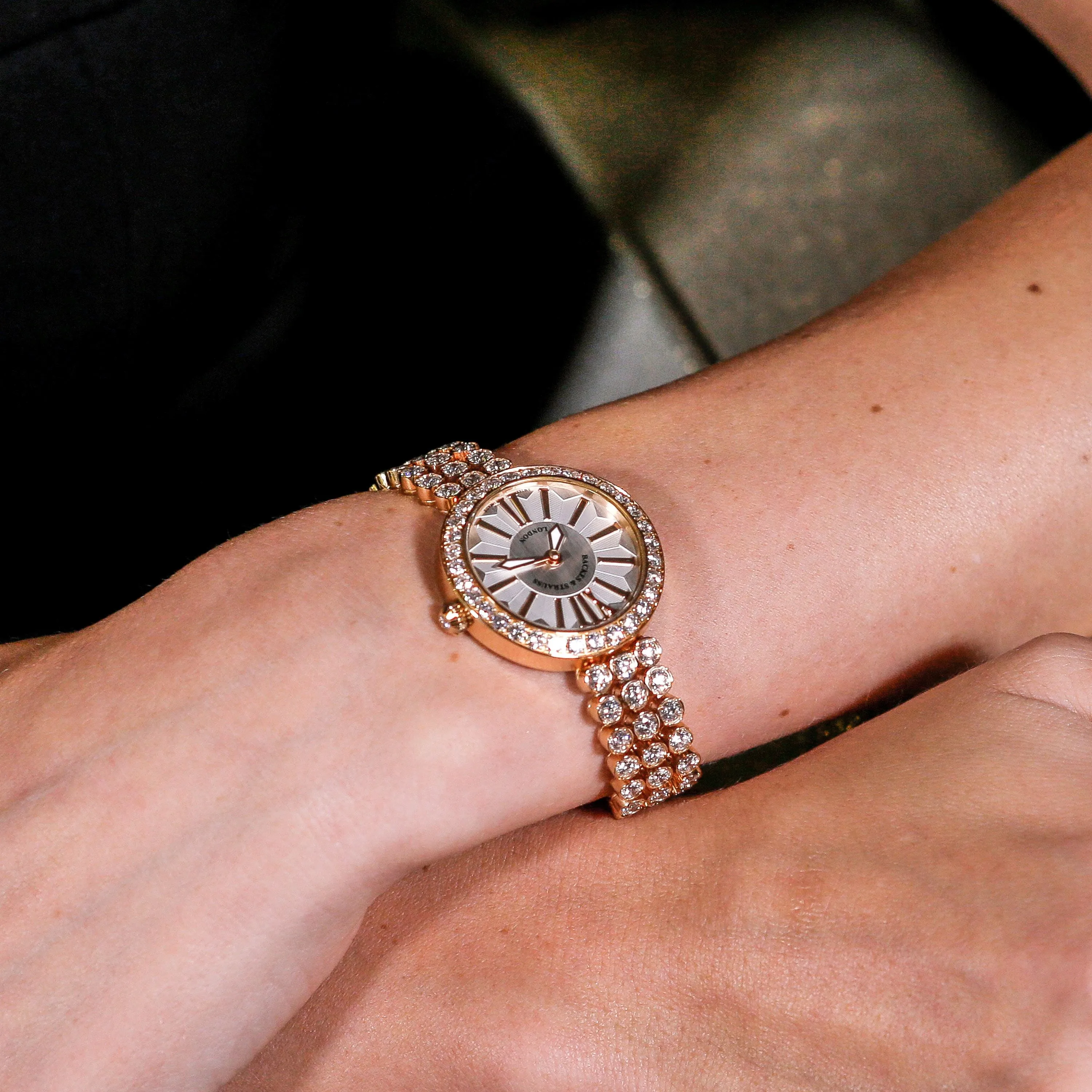 Piccadilly Duchess 33 Luxury Diamond Watch for Women - 33 mm Rose Gold - Backes & Strauss