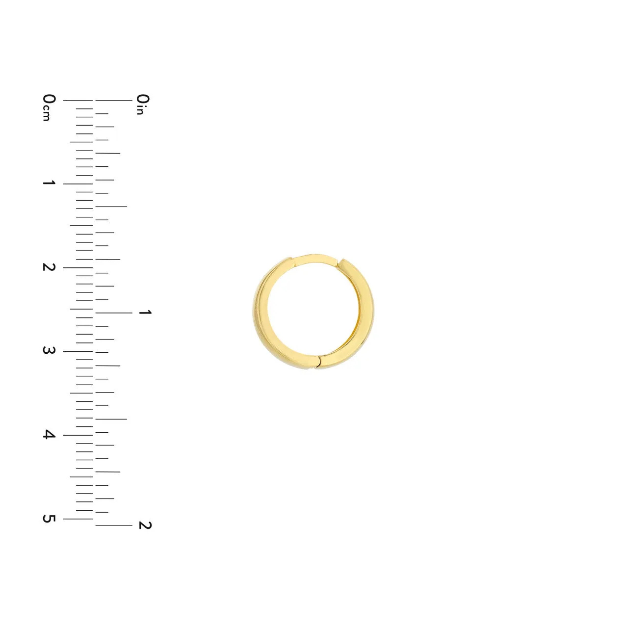 Polished Tapered Huggie Earrings