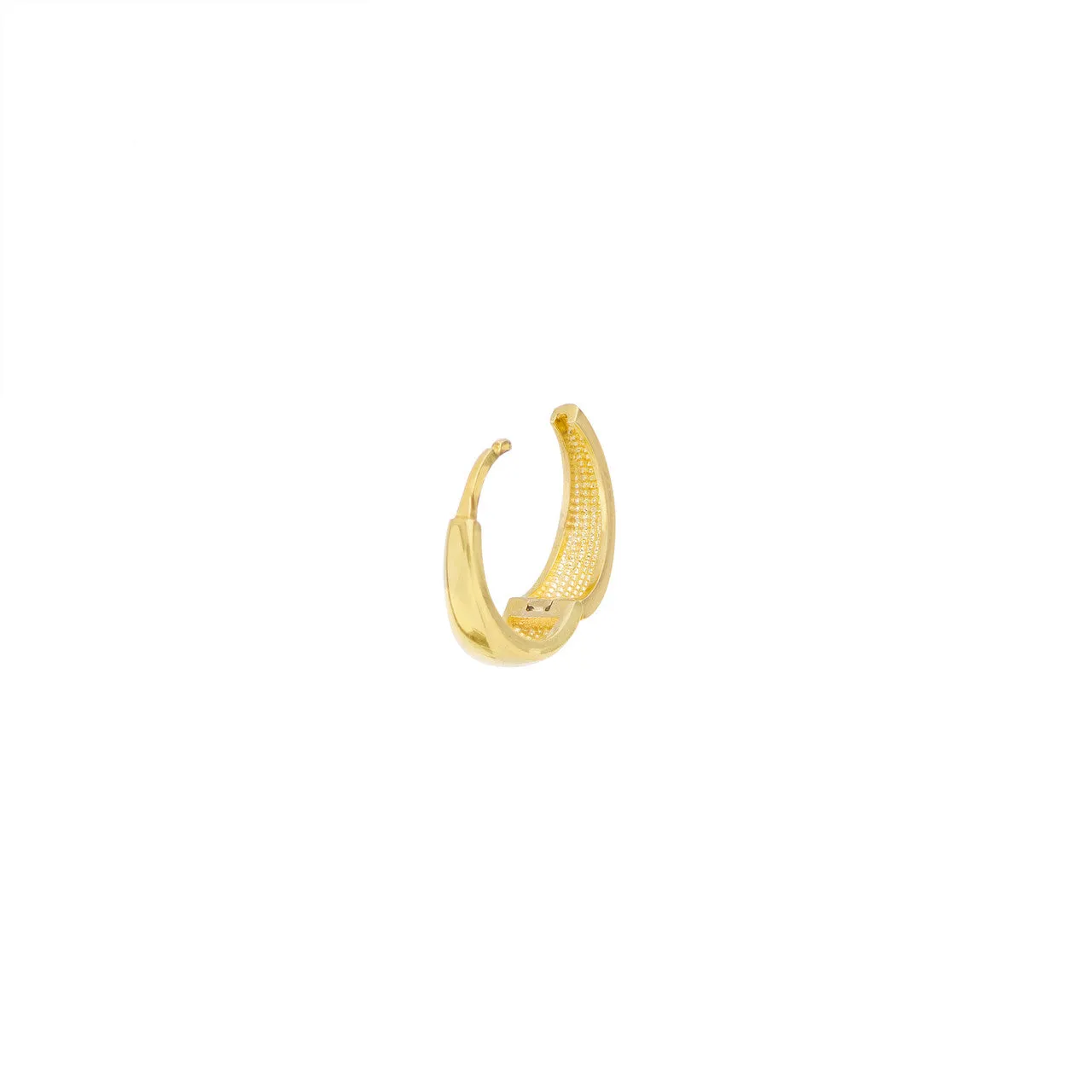 Polished Tapered Huggie Earrings