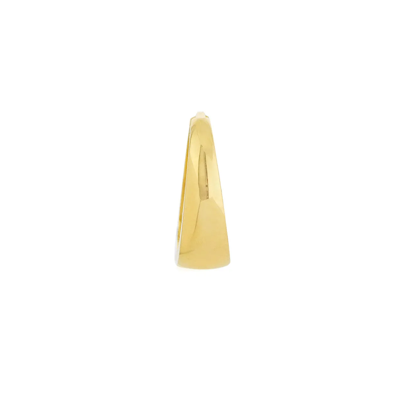 Polished Tapered Huggie Earrings