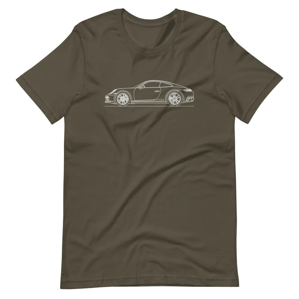 Porsche 911 992 Carrera GTS silhouette T-shirt