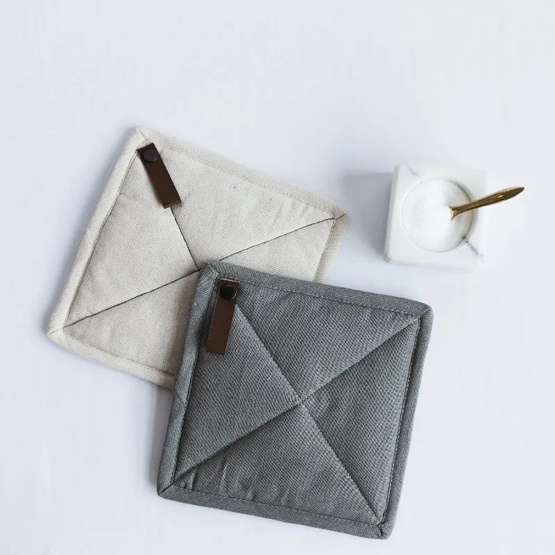 Pot Holder w/ Leather Loop (2 colors)