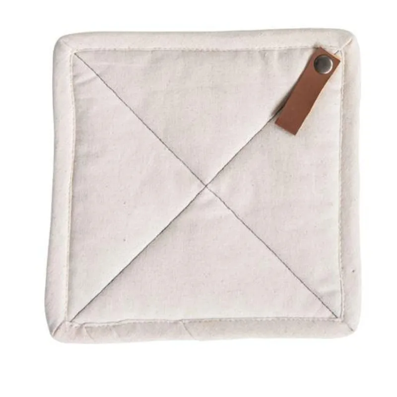 Pot Holder w/ Leather Loop (2 colors)