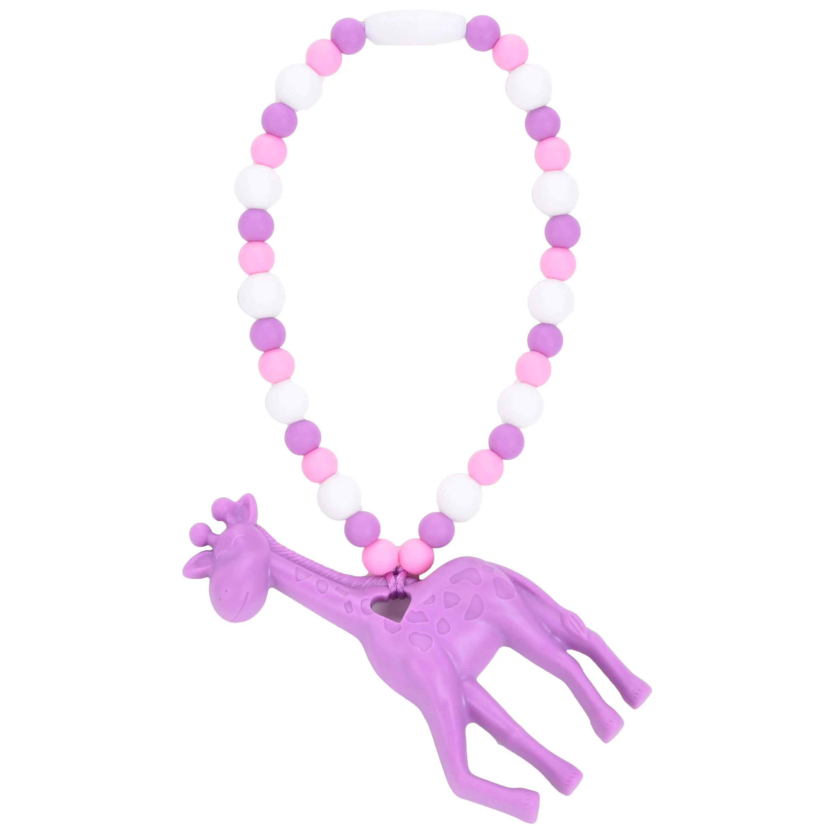 Purple Giraffe Baby Carrier Teether Toy