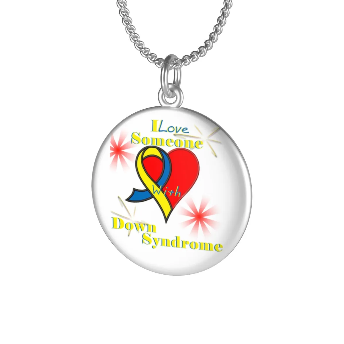 "I Love Someone with Down Syndrome" Single Loop Necklace