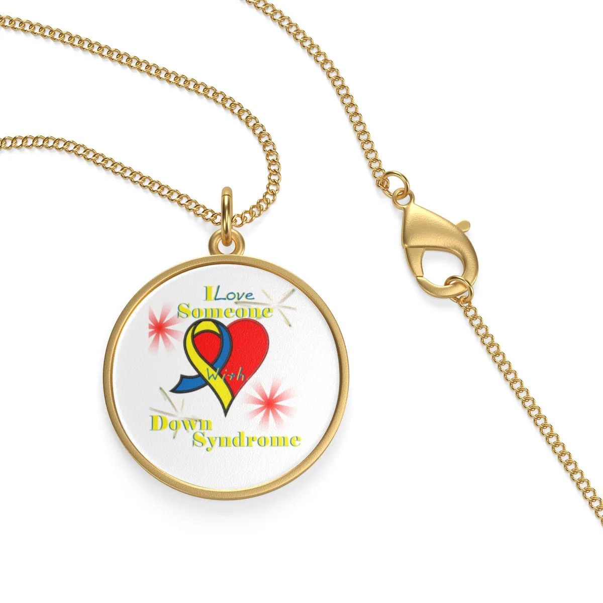 "I Love Someone with Down Syndrome" Single Loop Necklace