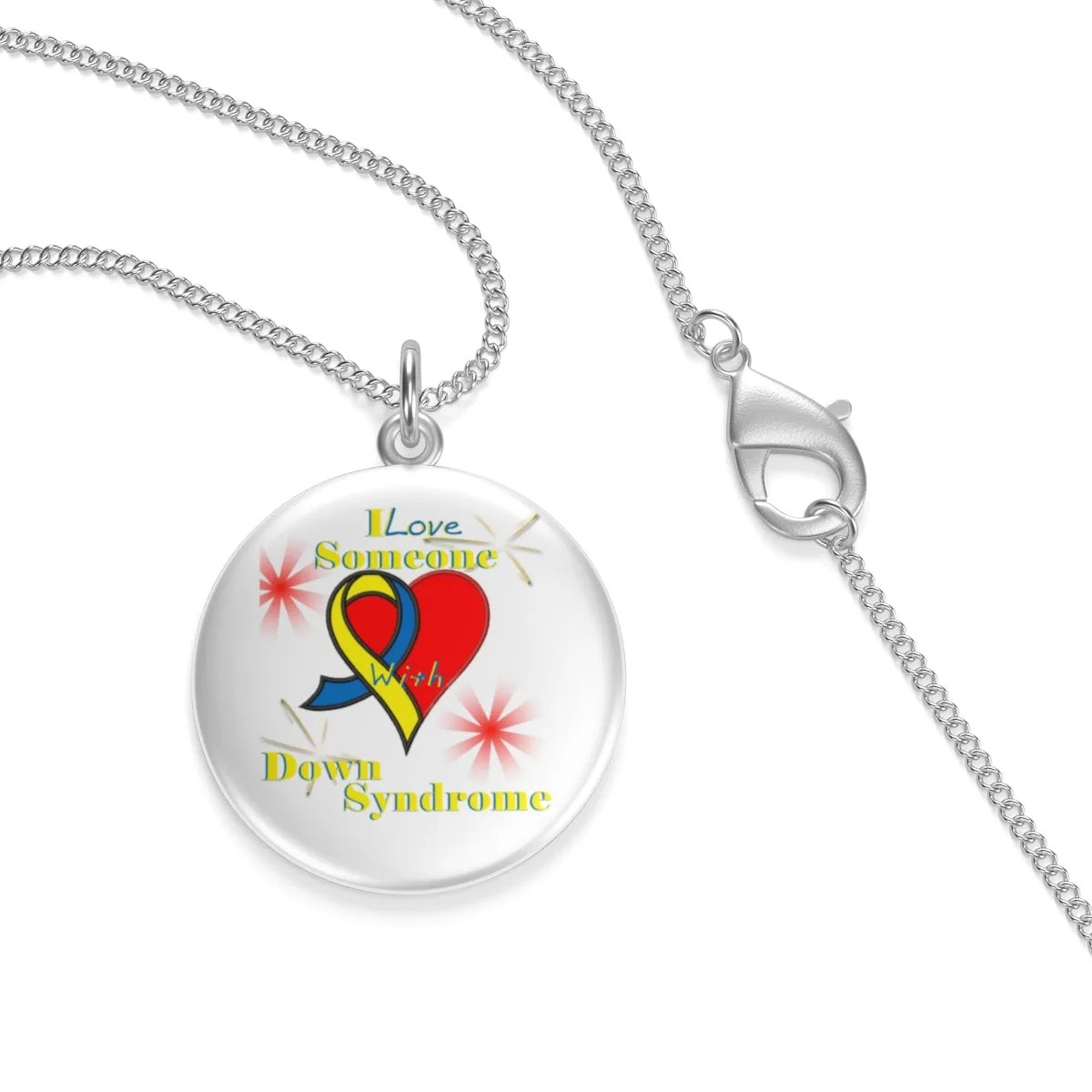 "I Love Someone with Down Syndrome" Single Loop Necklace