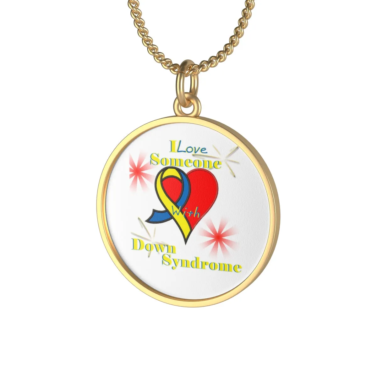 "I Love Someone with Down Syndrome" Single Loop Necklace
