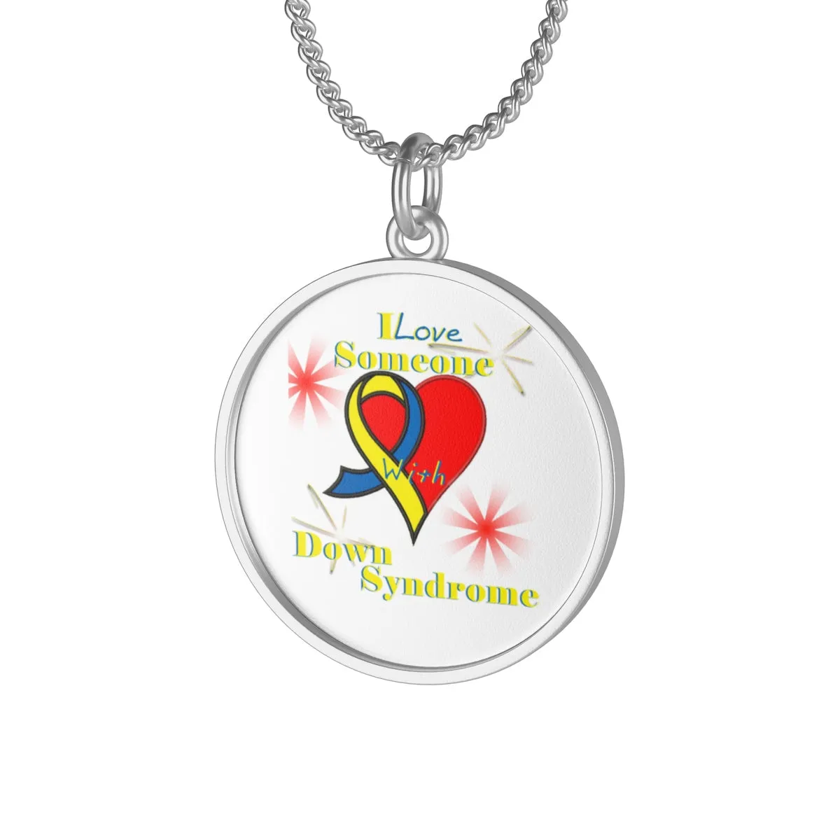 "I Love Someone with Down Syndrome" Single Loop Necklace