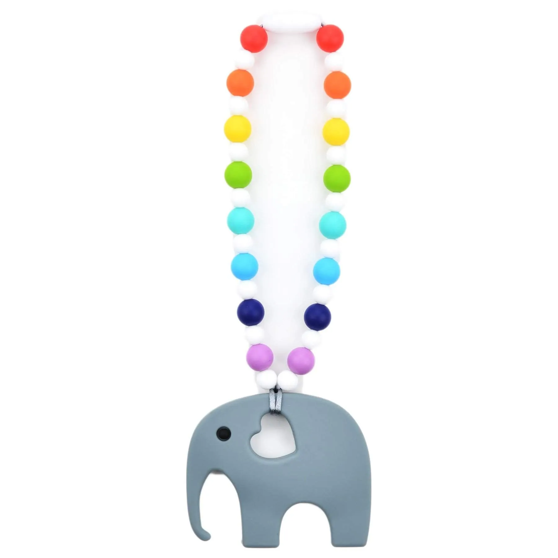 Rainbow Elephant Baby Carrier Teether Toy