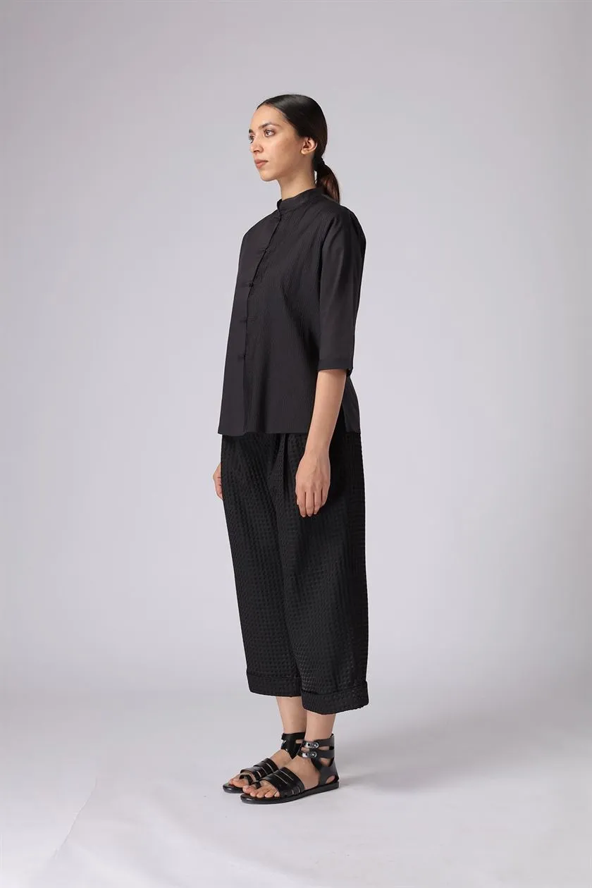 Rajesh Pratap Singh   I   Dei Shirt   Black  1IN-4/1FN-42   Women classic collection