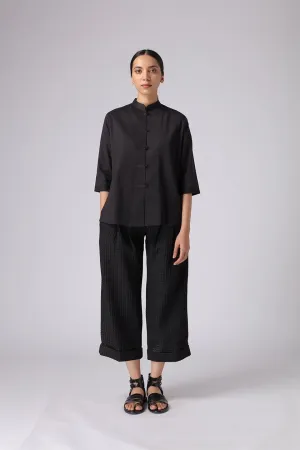 Rajesh Pratap Singh   I   Dei Shirt   Black  1IN-4/1FN-42   Women classic collection