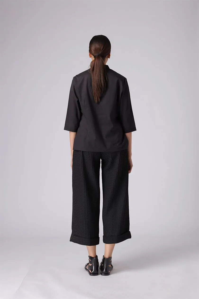 Rajesh Pratap Singh   I   Dei Shirt   Black  1IN-4/1FN-42   Women classic collection