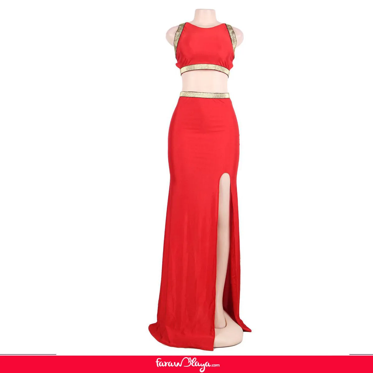 Red Separate Golden Edge Dress