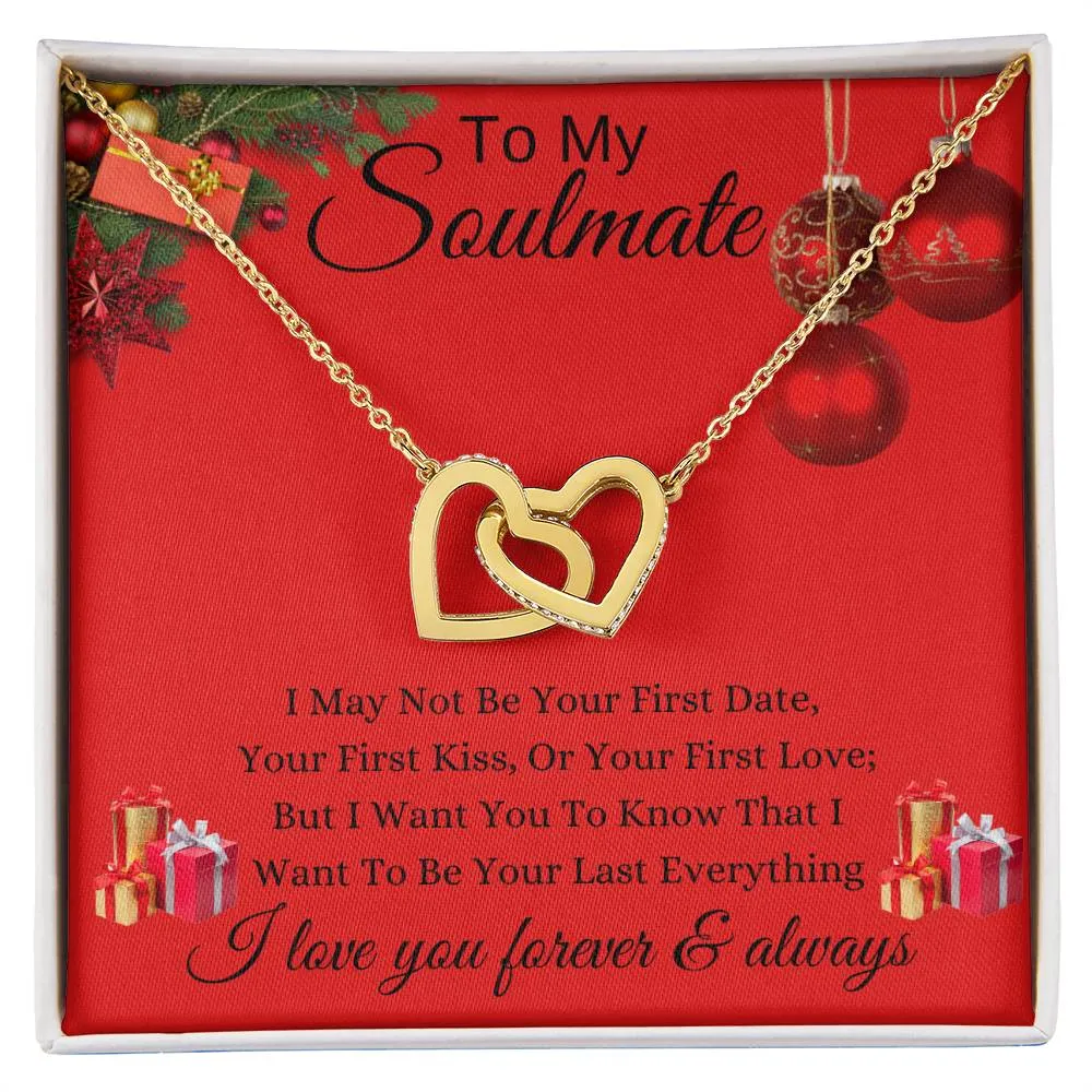 Red - To My Soulmate l Interlocking Heart - Xmas