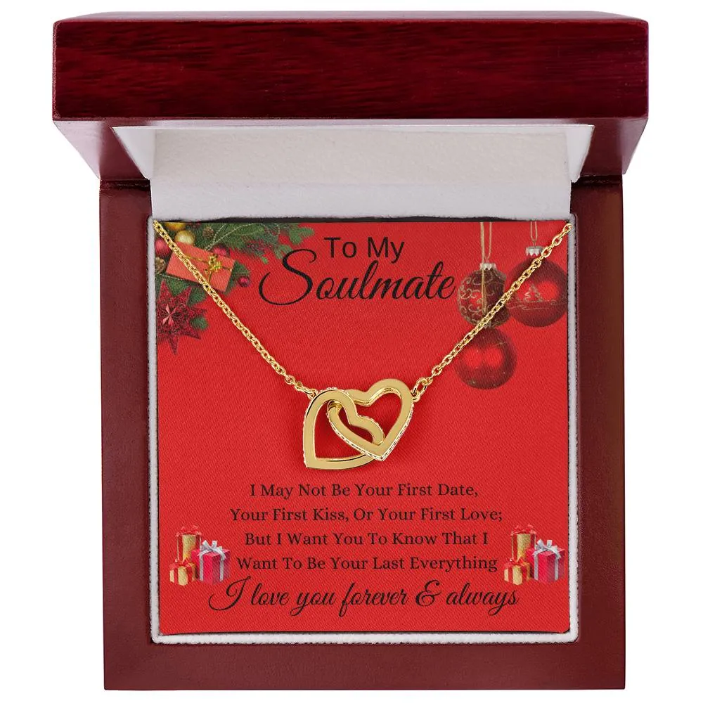 Red - To My Soulmate l Interlocking Heart - Xmas